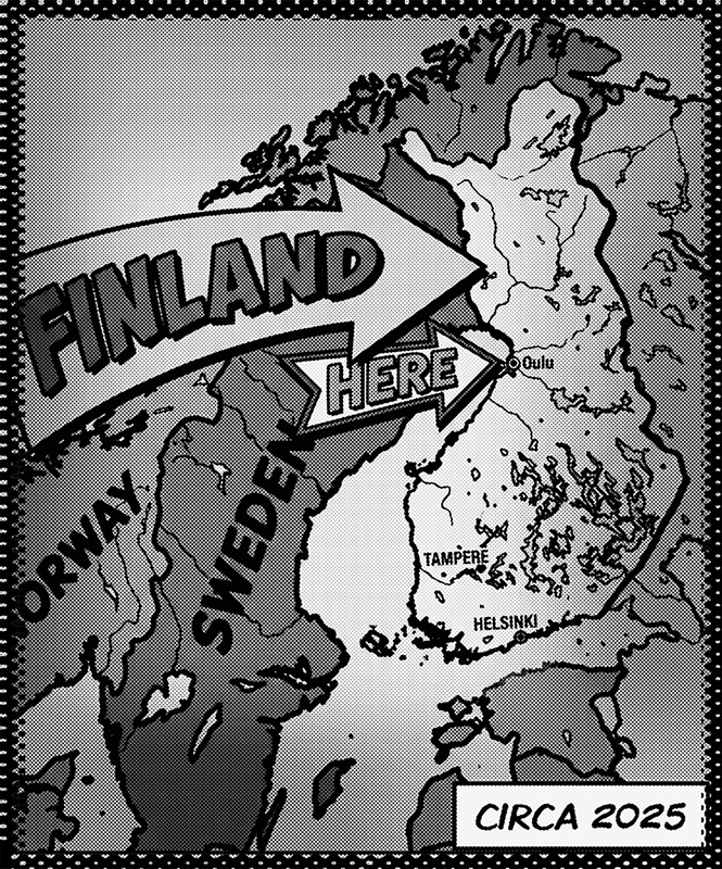 Map showing our location in Finland